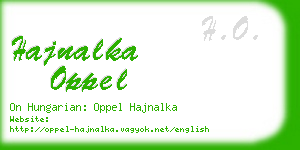 hajnalka oppel business card